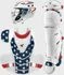 Easton Jen Schro The Very Best Stars & Stripes Women's Medium Fastpitch Softball Catchers Gear Set A165449SS