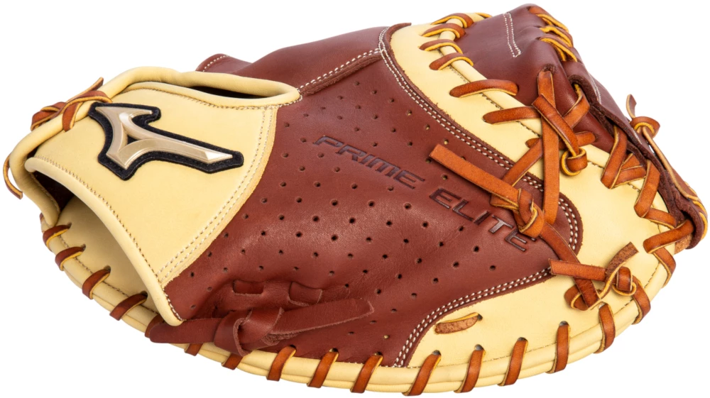 33.5 Inch Mizuno Prime Elite GPE-335C Adult Baseball Catcher Mitt 312937 - Image 3