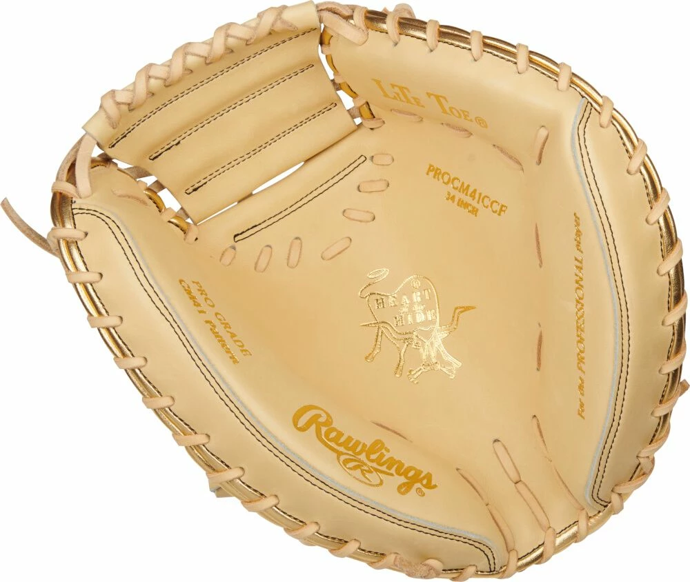 34 Inch Rawlings Heart Of The Hide HyperShell Adult Baseball Catcher's Mitt PROCM41CCF - Image 2